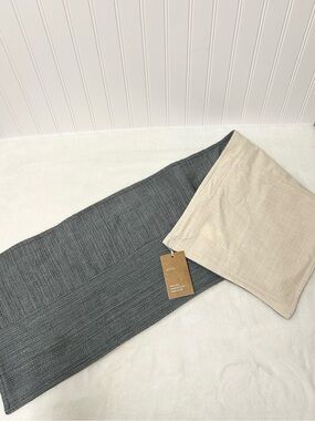 West Elm Channeled Weave lumbar pillow